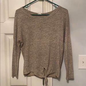 Caution to the Wind Beige Sweater